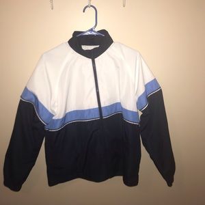 classic elements vintage color blocked windbreaker